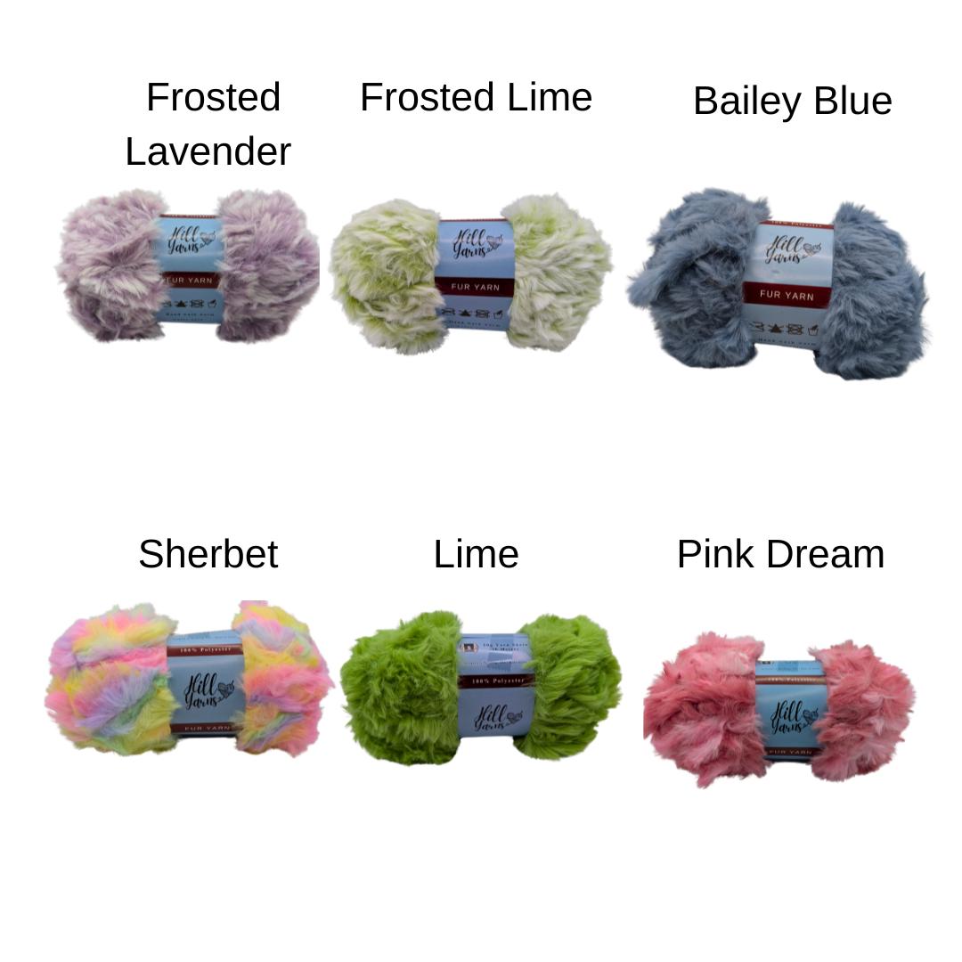 Fur Yarn - Ultra Soft | 50g One Skein 30m/32Y | Fluffy Yarn | 100% Polyester | Faux Fur Yarn | Fluffy Yarn | Soft Yarn for Knitting 6 Weight