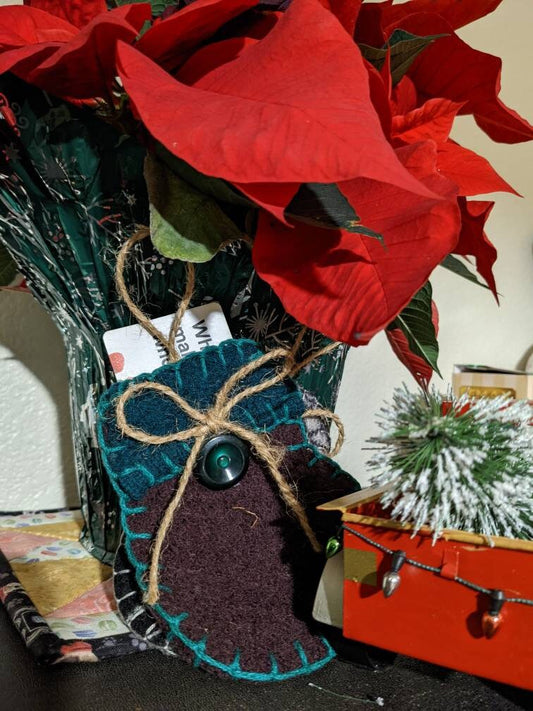 Gift Card Holder Mitten Ornament