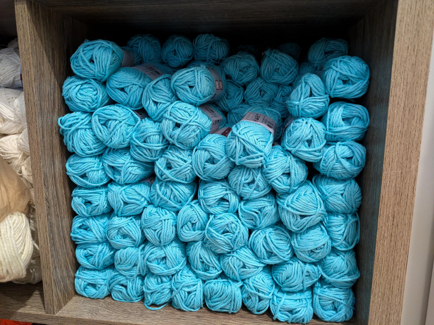 Blue Yarn Glows Blue | Blue Glow in the Dark Yarn Cotton | 50g Mini Skein | Cotton Glow Yarn | Blue Yarn for Crochet | Glow Yarn | Blue Glow