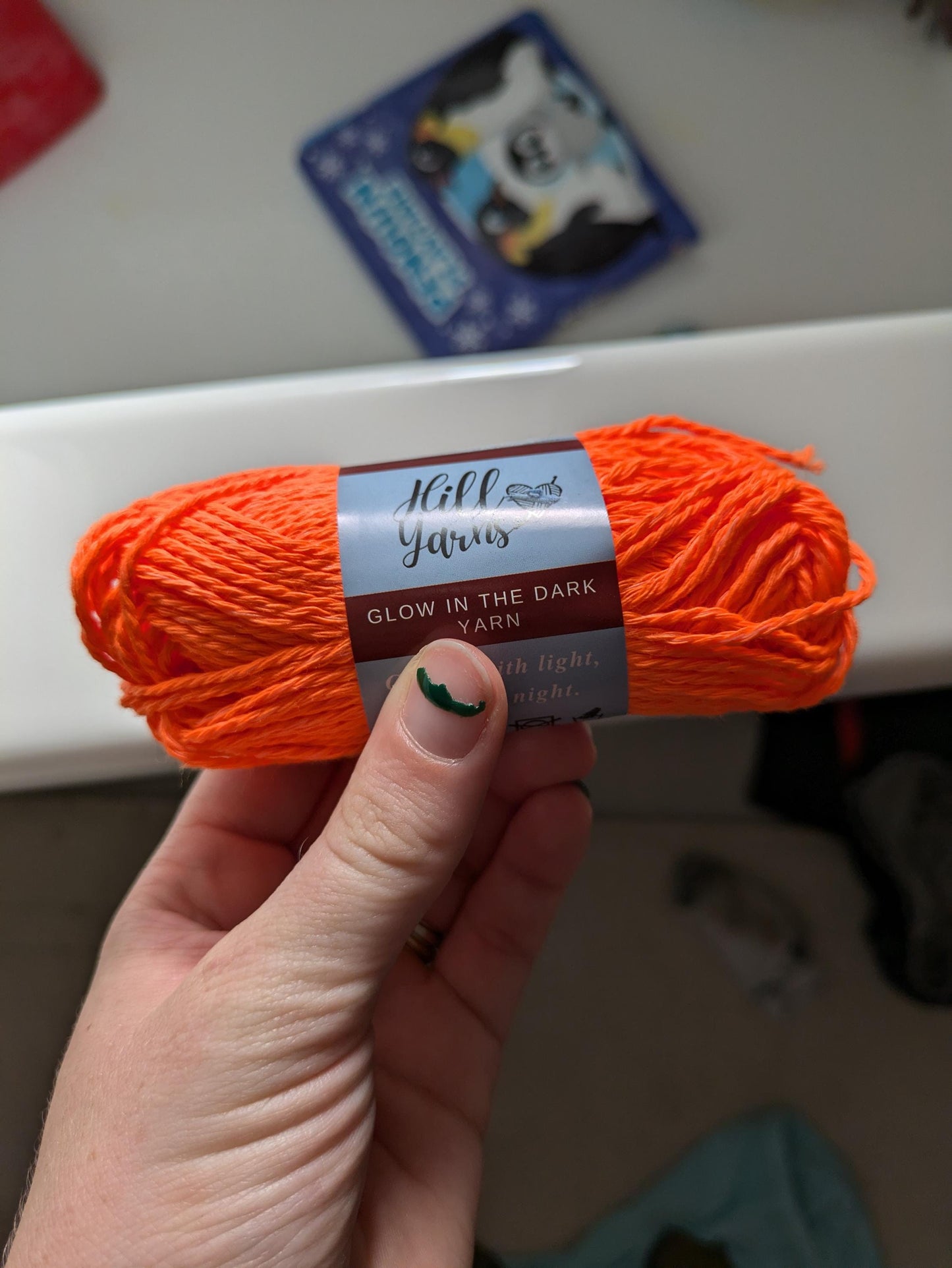 Glow in the Dark Yarn Fall Harvest Collection | One Skein 55m | Glow in the Dark Yarn for Crochet | Glow in the Dark Yarn for Knitting