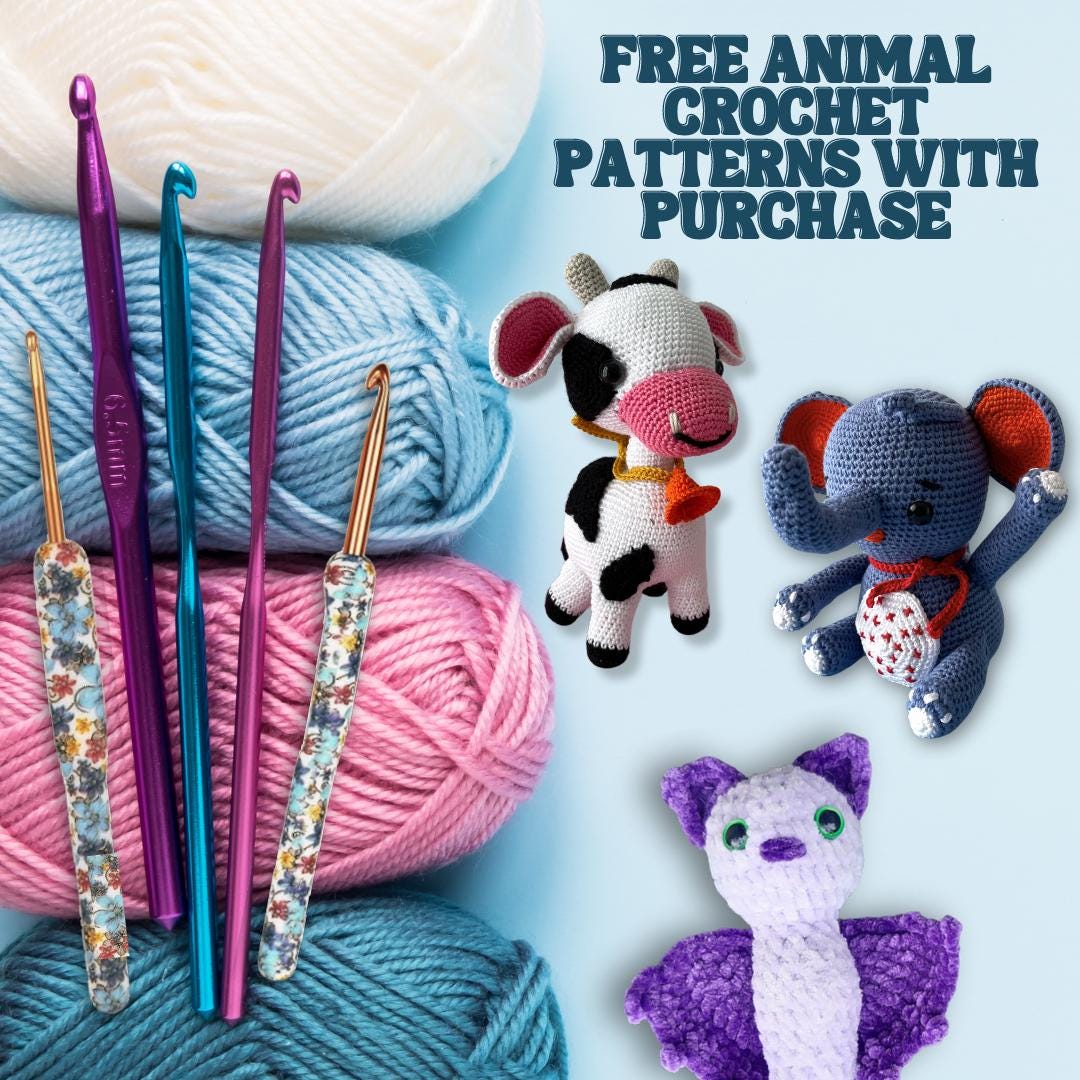 Crochet Kit For Beginners | Beginner Crochet Kit For Adults | Easy Crochet Kit | Crochet Hooks | Crocheting Kit | Crochet Supplies | Pattern