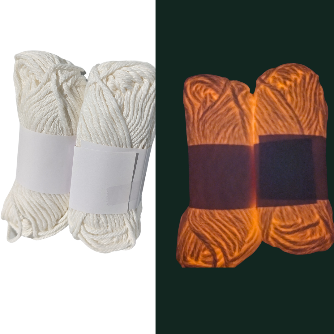 Orange Glow in the Dark Yarn