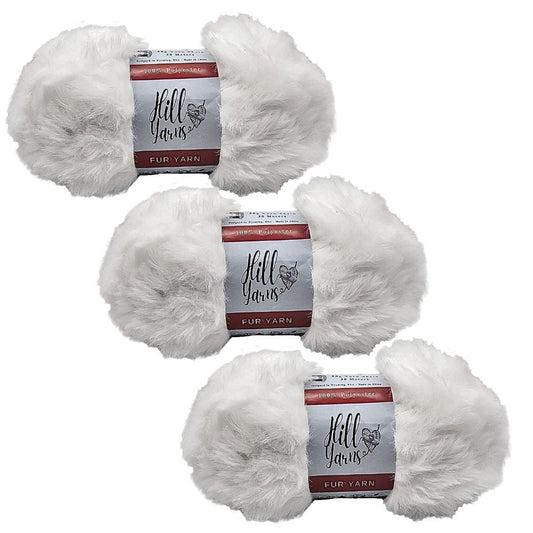 Fur Yarn - Ultra Soft | 50g One Skein 30m/32Y | Fluffy Yarn | 100% Polyester | Faux Fur Yarn | Fluffy Yarn | Soft Yarn for Knitting 6 Weight