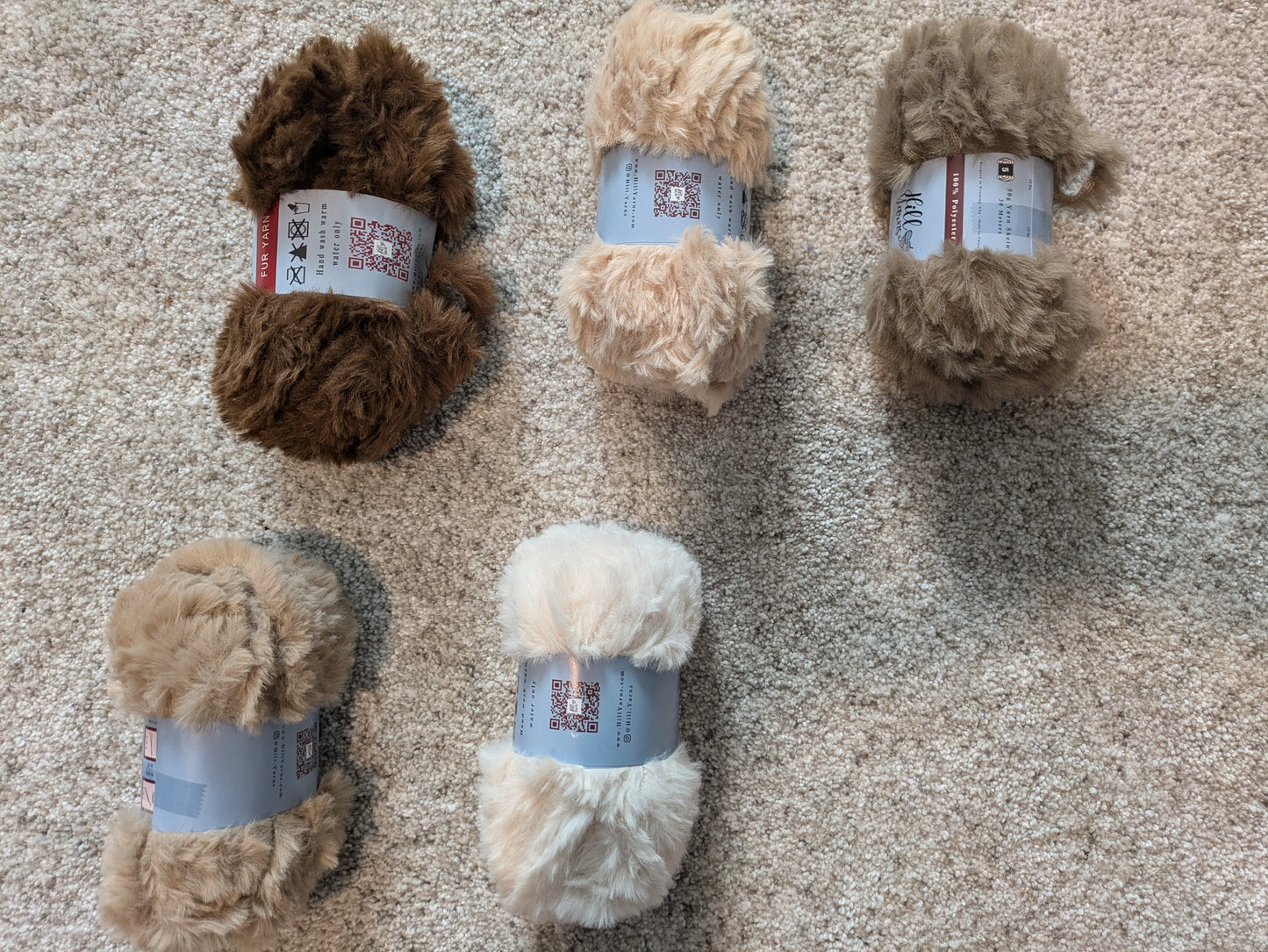 Brown Fur Yarn Collection