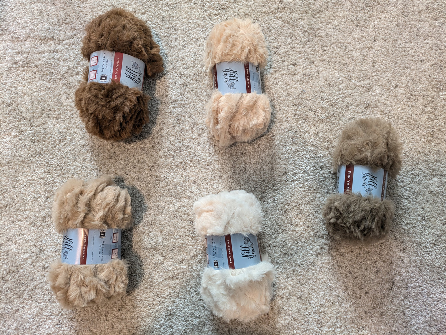 Brown Fur Yarn Collection