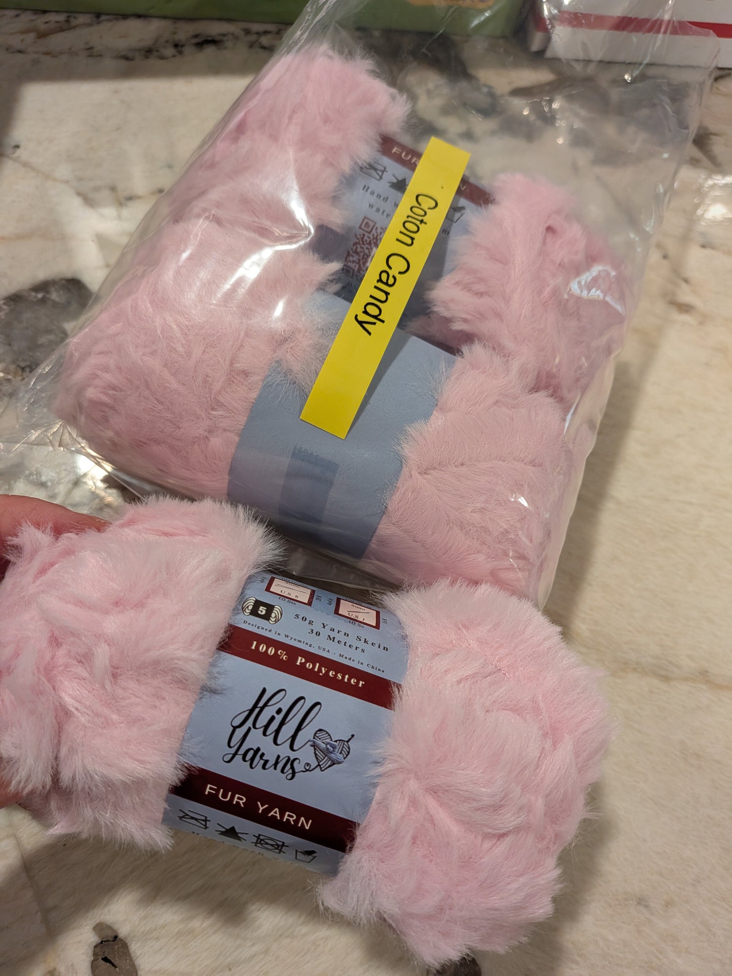 Cotton Candy Fur Yarn