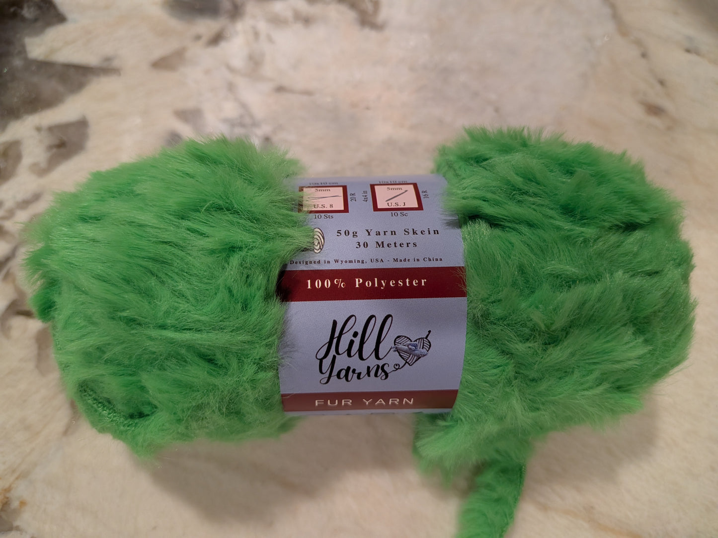 Green Fur Yarn