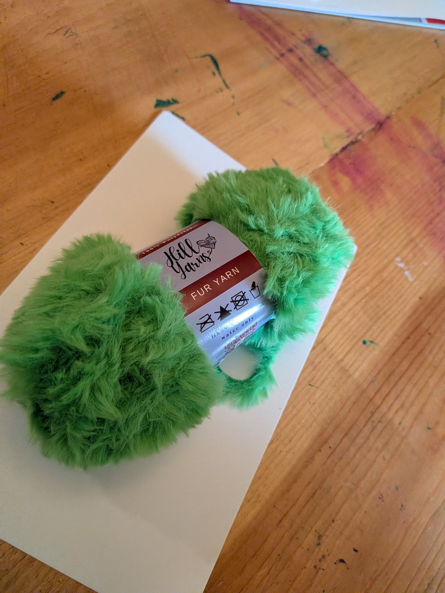 Green Fur Yarn