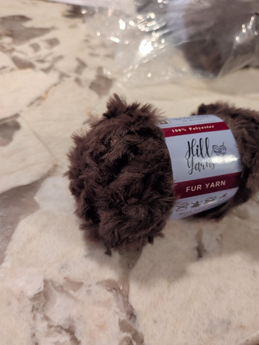 Brown Fur Yarn Collection